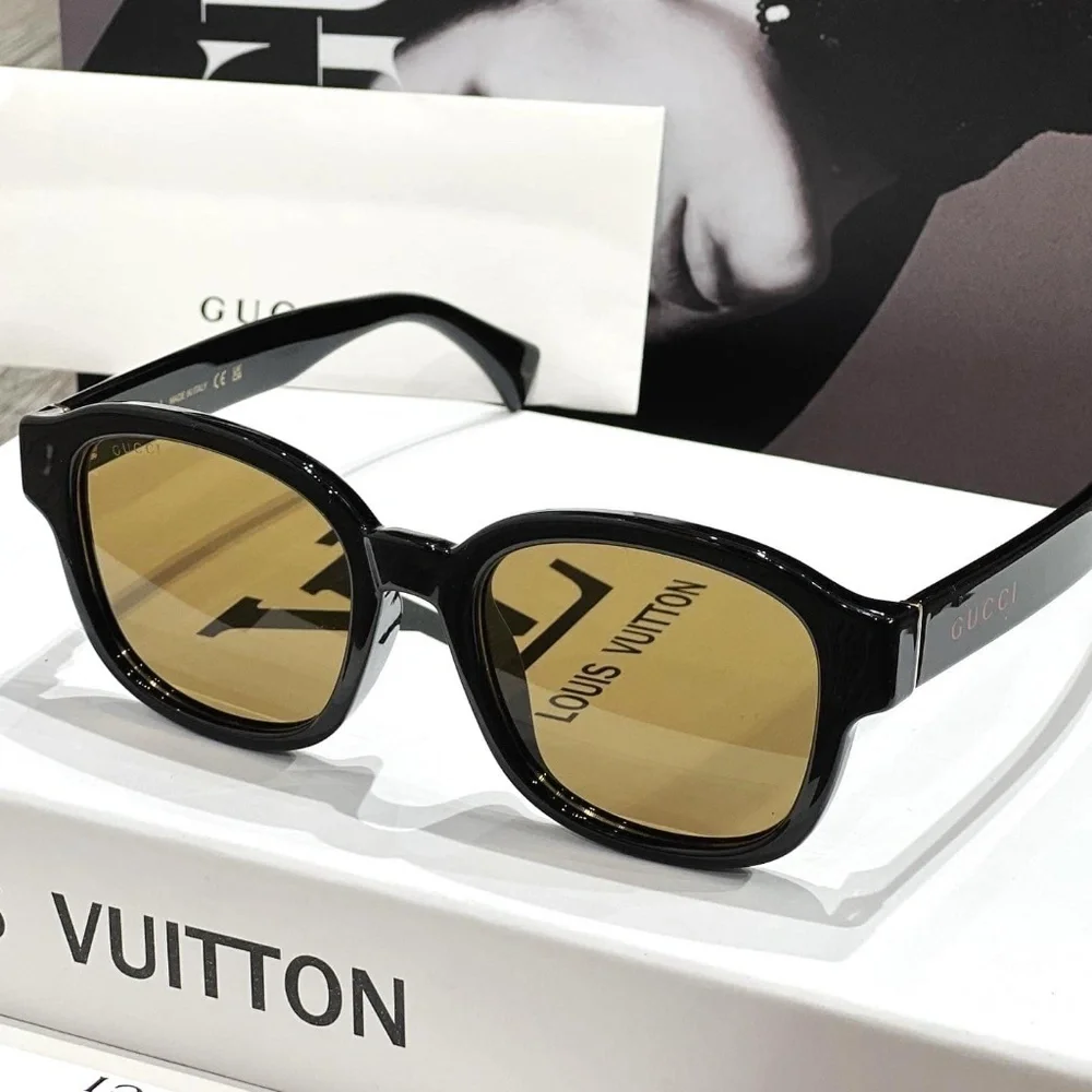 NWT Gucci GG1140SK-003 Black Square 54mm Sunglasses